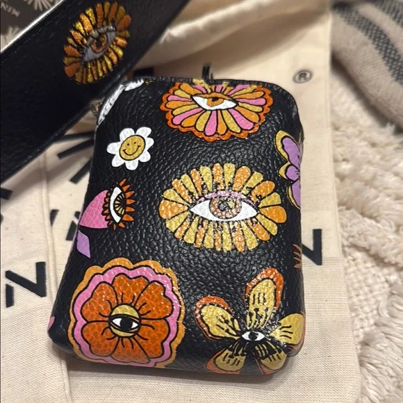 Min&Mon anastasio mini handbag w/matching embroidered strap,wallet,keychain - Picture 7 of 15